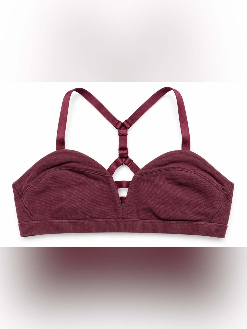 lululemon athletica Anahatasana Bra in color wine berry